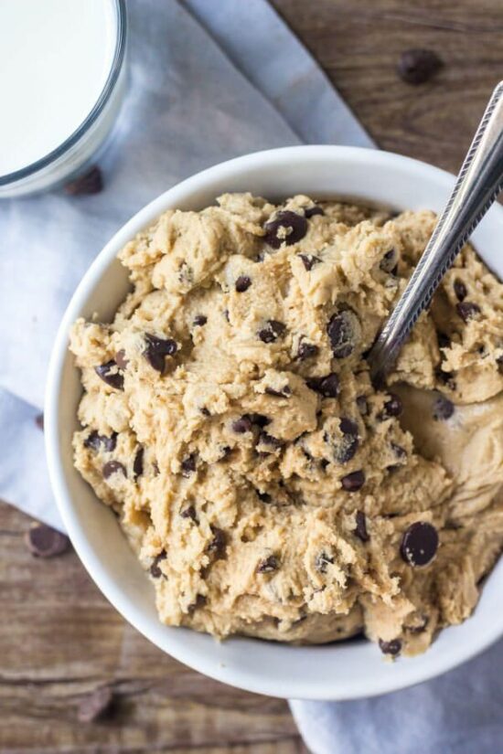 Edible Cookie Dough Made without Eggs & 100 Safe to Eat! Bake with