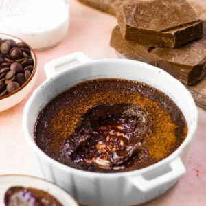 2 MINUTES EGGLESS CHOCOLATE LAVA PUDDING