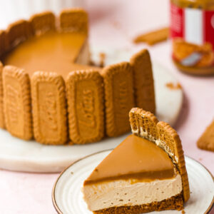 NO BAKE BISCOFF CHEESECAKE