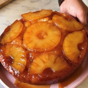 UPSIDE DOWN PINEAPPLE CAKE