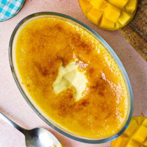 EGGLESS MANGO CRÈME BRULEE