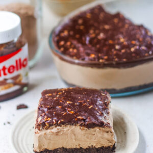 NO-BAKE NUTELLA CHEESECAKE