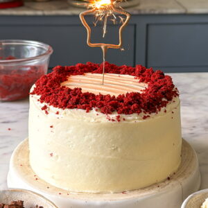 NO OVEN RED VELVET CAKE
