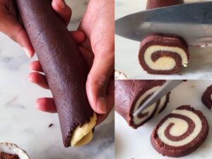 Crispy Eggless Pinwheels Bread Recipe