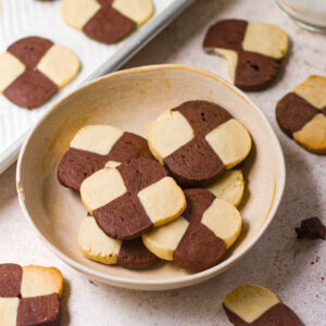 EGGLESS CHECKERBOARD COOKIES