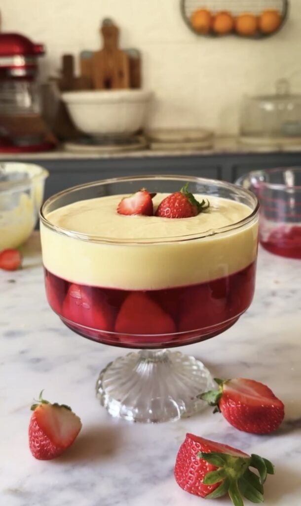 Trifle Using Jelly JELLY CUSTARD TRIFLE - Bake with Shivesh