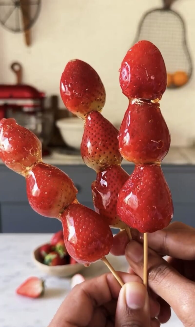 HOW TO MAKE STRAWBERRY TANGHULU AT HOME? - Bake with Shivesh