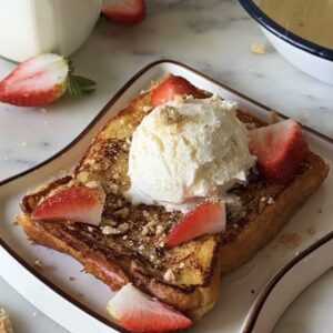 STRAWBERRY CHEESECAKE FRENCH TOAST