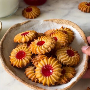 ATTA JAM COOKIES IN A KADHAI