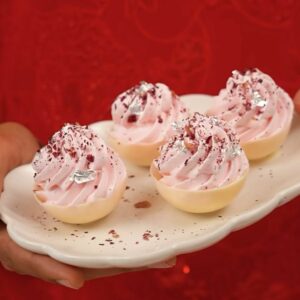 ROSE AND ELAICHI MOUSSE CUPS