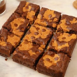 EGGLESS COOKIE DOUGH BROWNIES