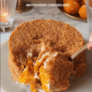UPSIDE DOWN MOTICHOOR CHEESECAKE