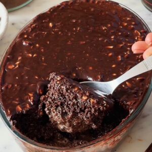 MOCHA MILK CAKE IN A MICROWAVE
