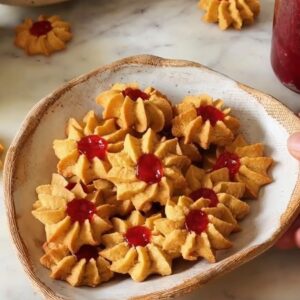 CUSTARD JAM COOKIES IN AIR FRYER
